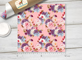 Flower Patterned Adhesive Vinyl 422